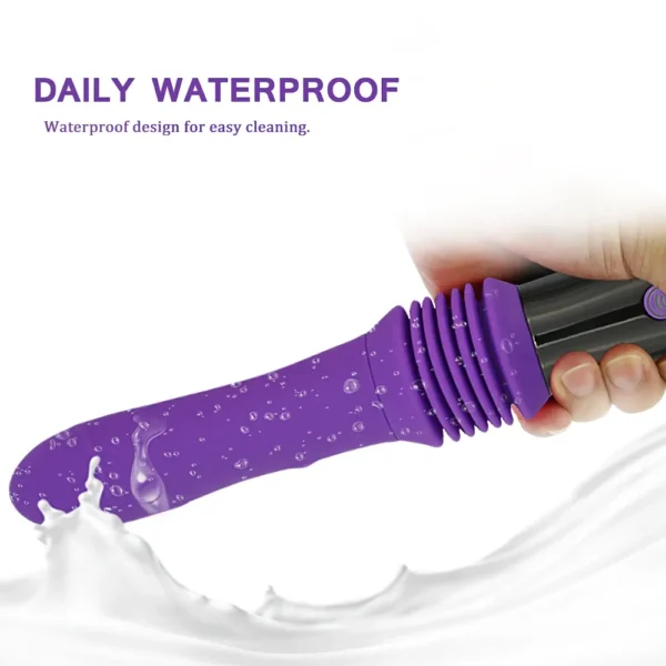 abs and silicone thrusting dildo