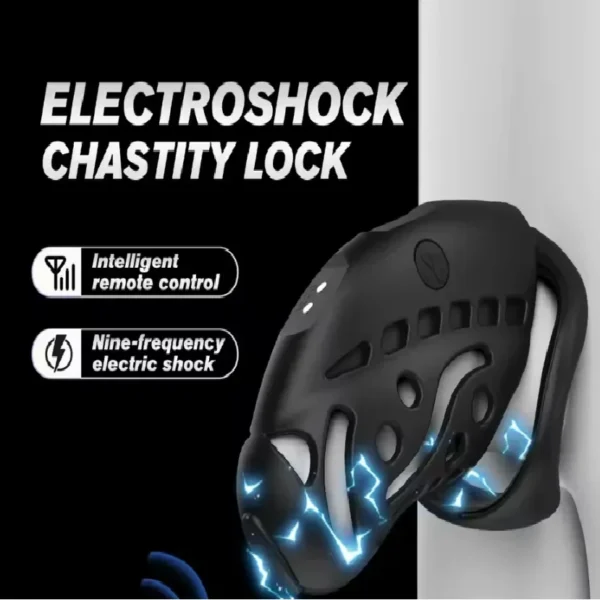 abs chastity cage with electric shock