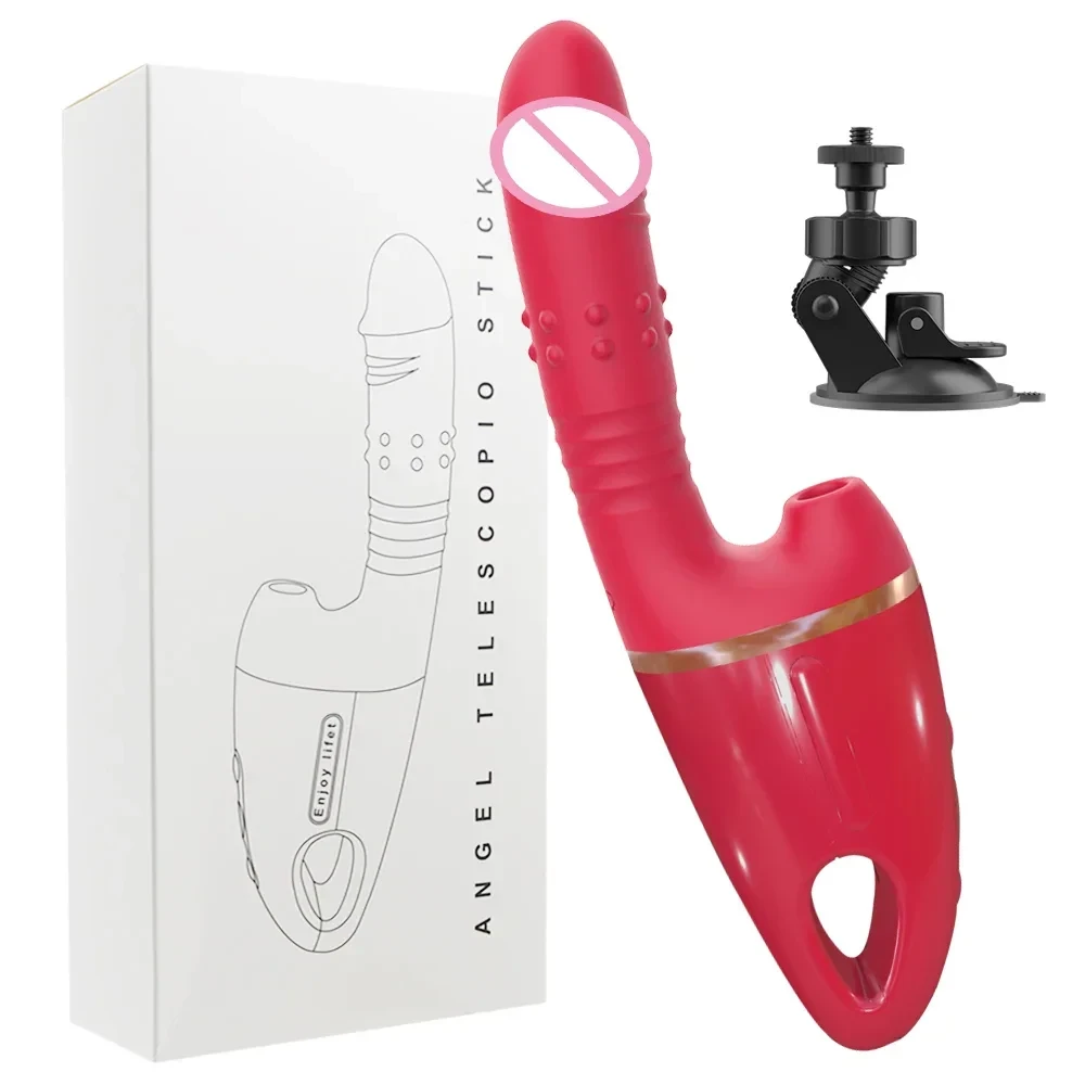 adjustable thrusting dildo vibrator with suction base for beginners