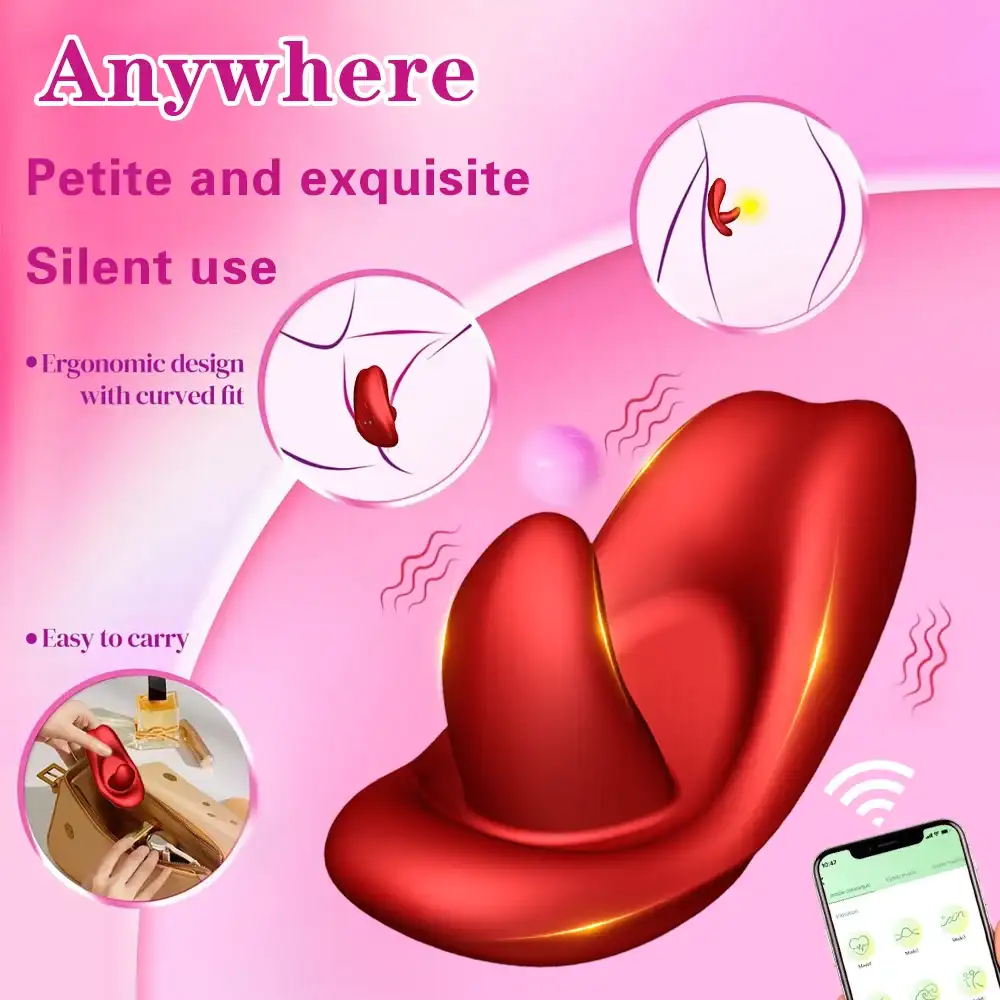adjustable vibration tongue massager for nipple stimulation