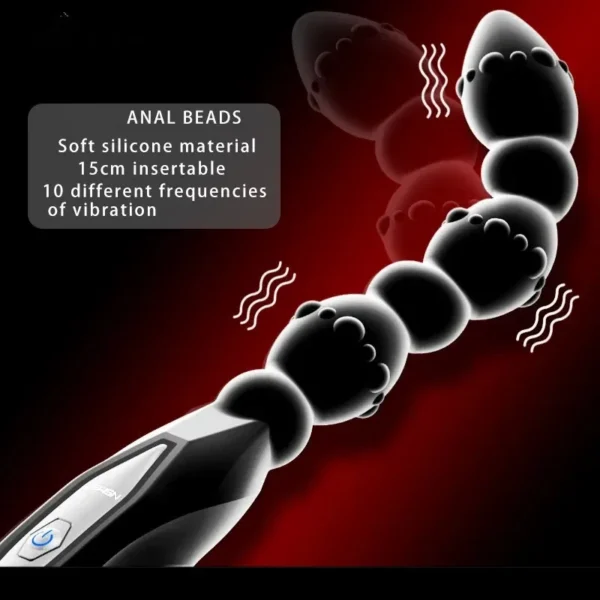 anal beads dildo vibrator set