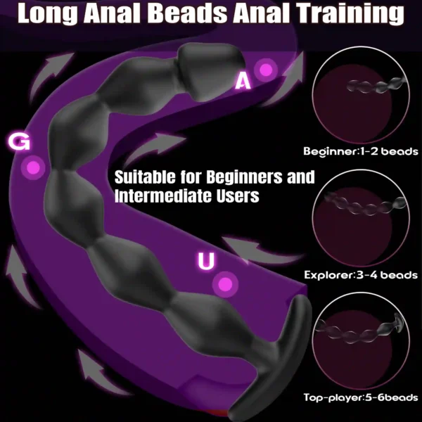 anal beads with insertion loop