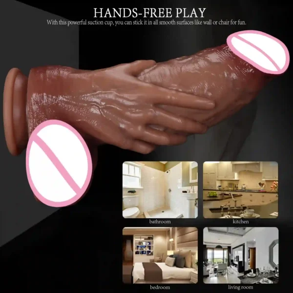 anal dildo realistic with suction base