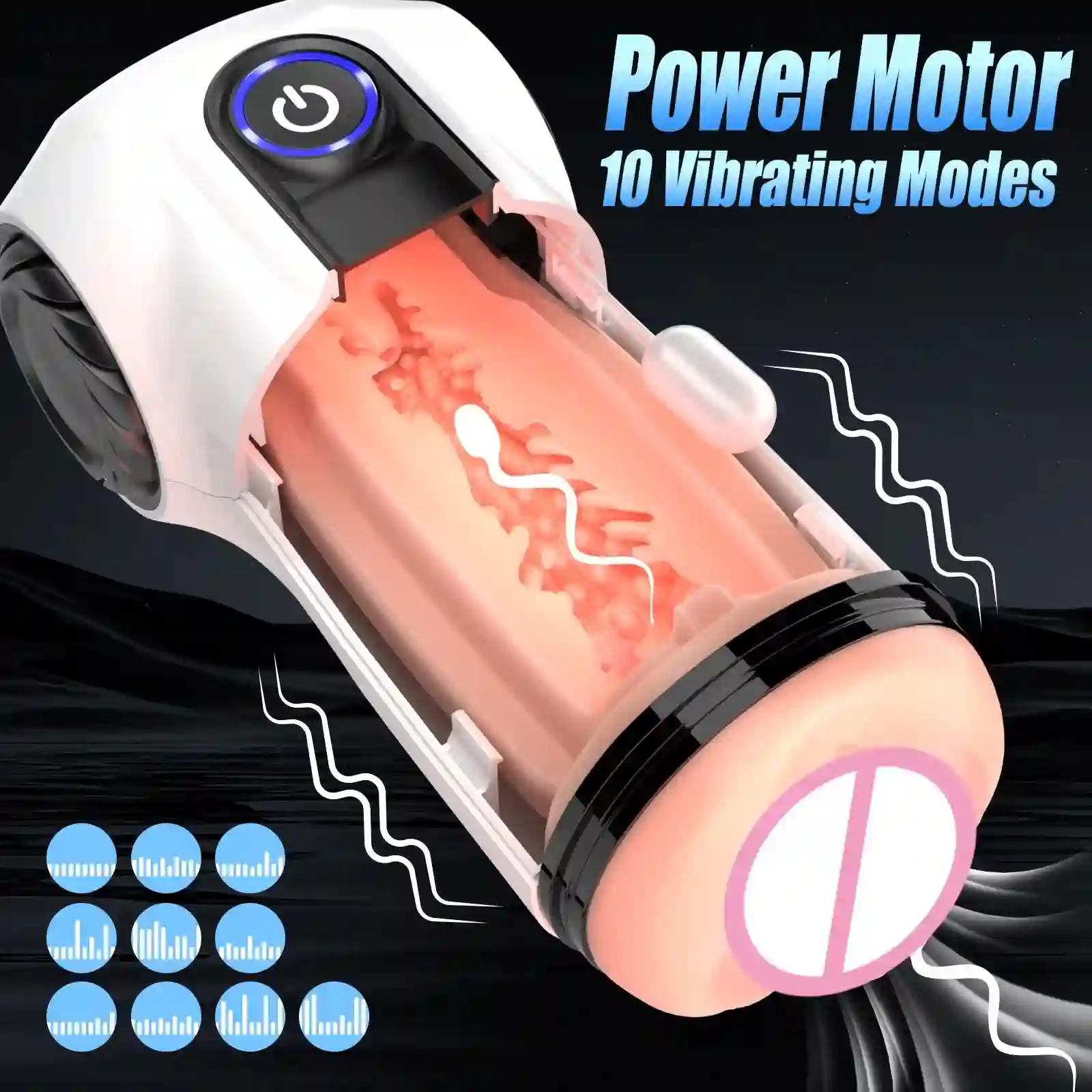 automatic male masturbator for satisfying solo play