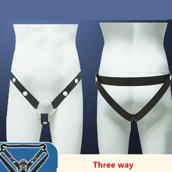 auxiliary belt chastity device elastic