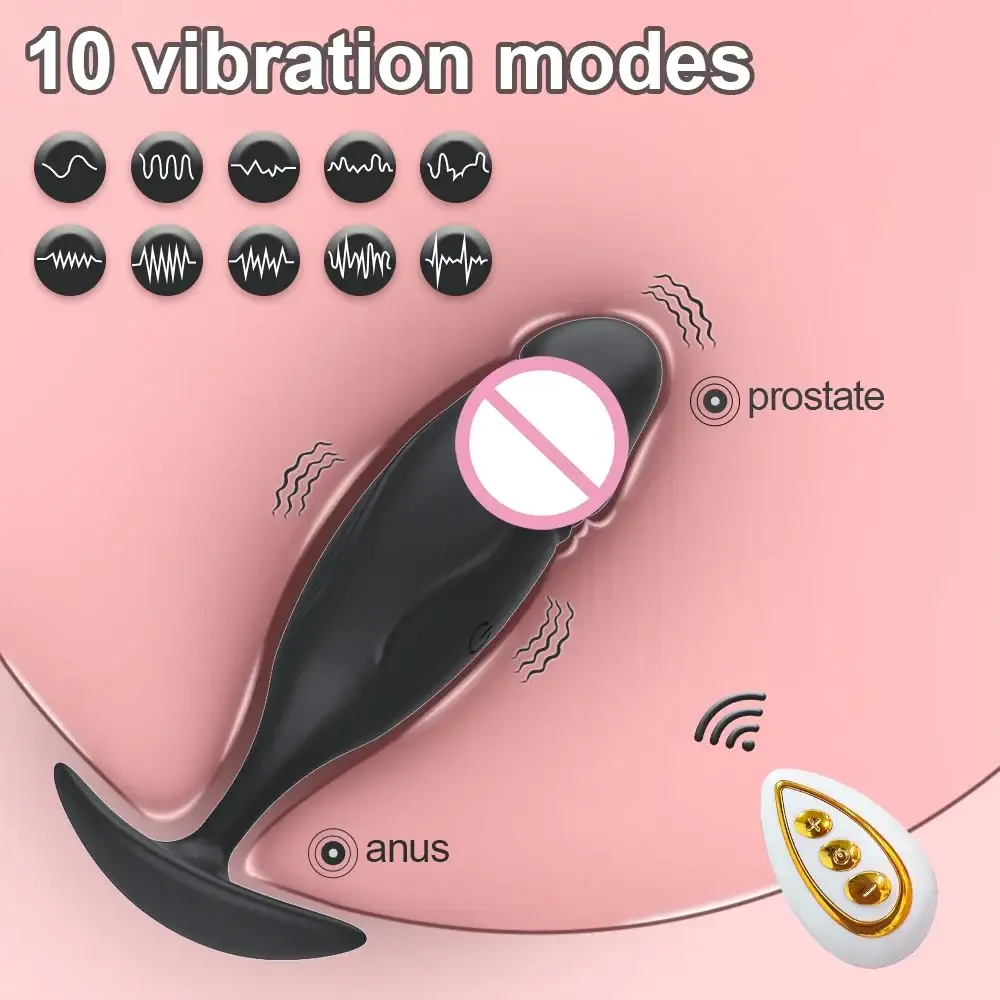 beginner friendly remote controlled anal vibrator set