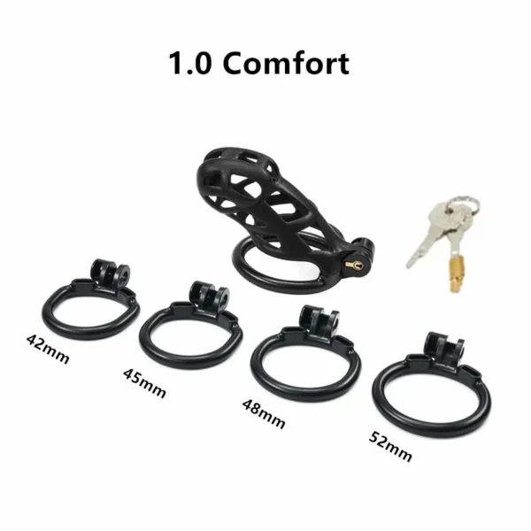 beginner friendly resin chastity cage