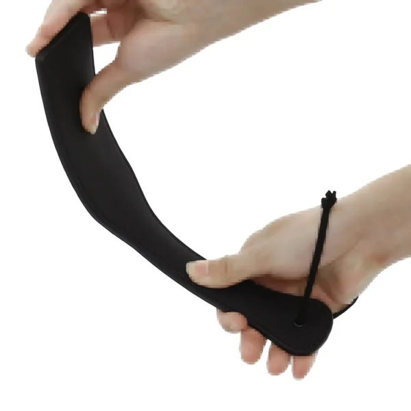 black leather whip for sensual play