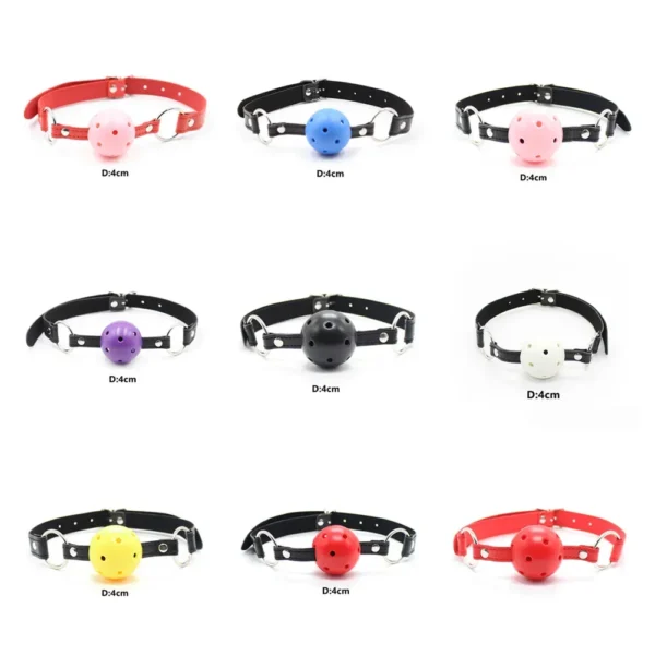 black pu leather mouth accessory