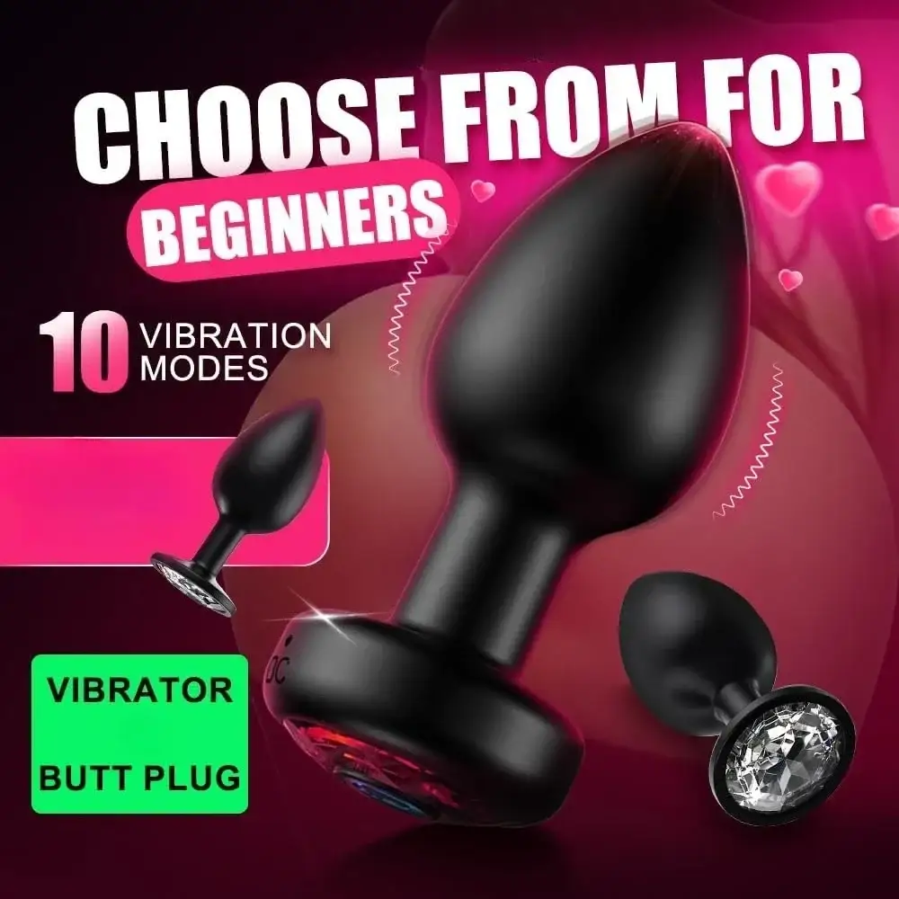 black silicone vibrating anal plug discreet packaging