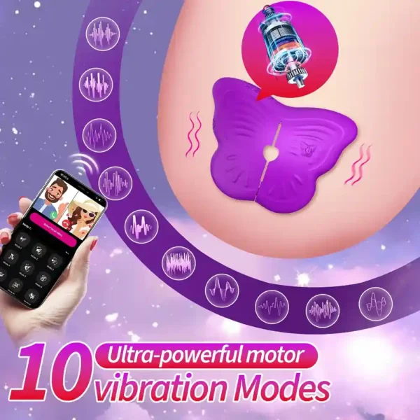 black wearable nipple clamps app control