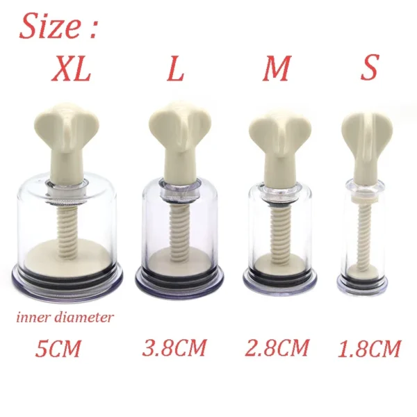 clear plastic nipple sucker set