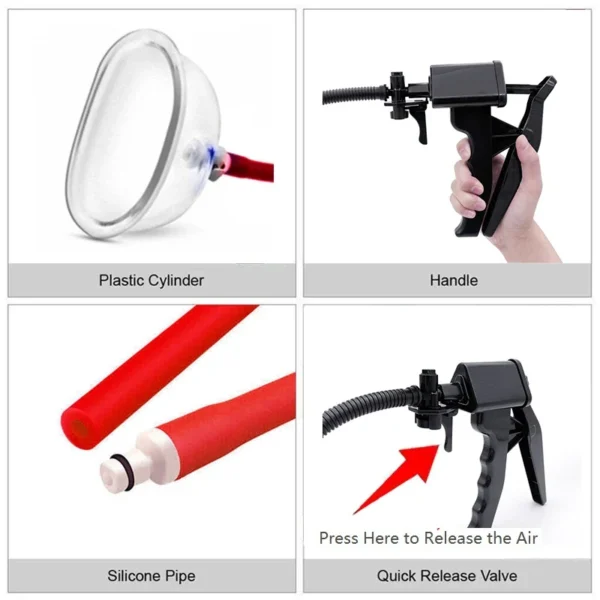 clear tpe cylinder clitoral pump