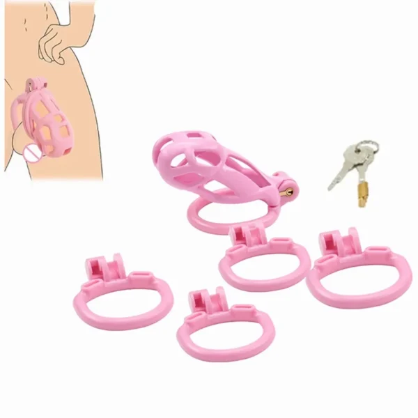 cobra style chastity device resin black