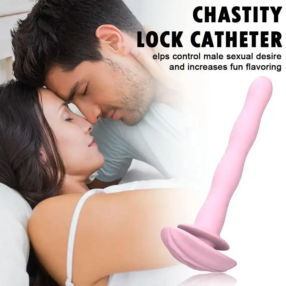 cock lock with catheter for men