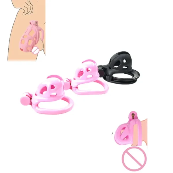contoured cobra chastity cage resin