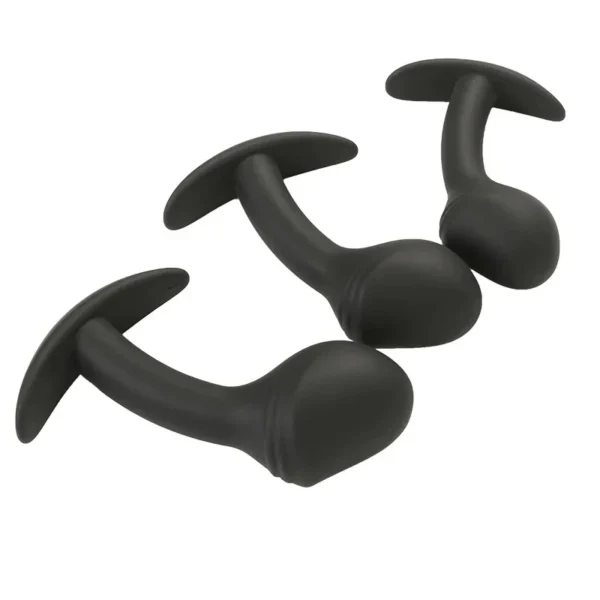 discreet anal plug set black