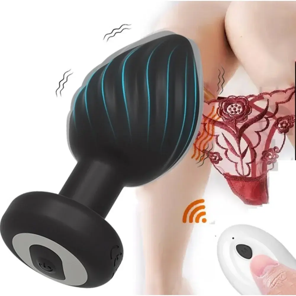 discreet wireless remote butt plug vibrator for her