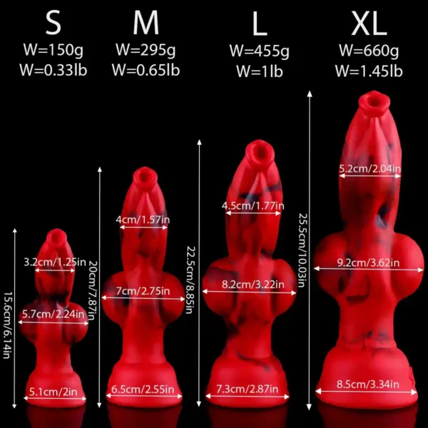 dog dildo with curved shaft stimulation