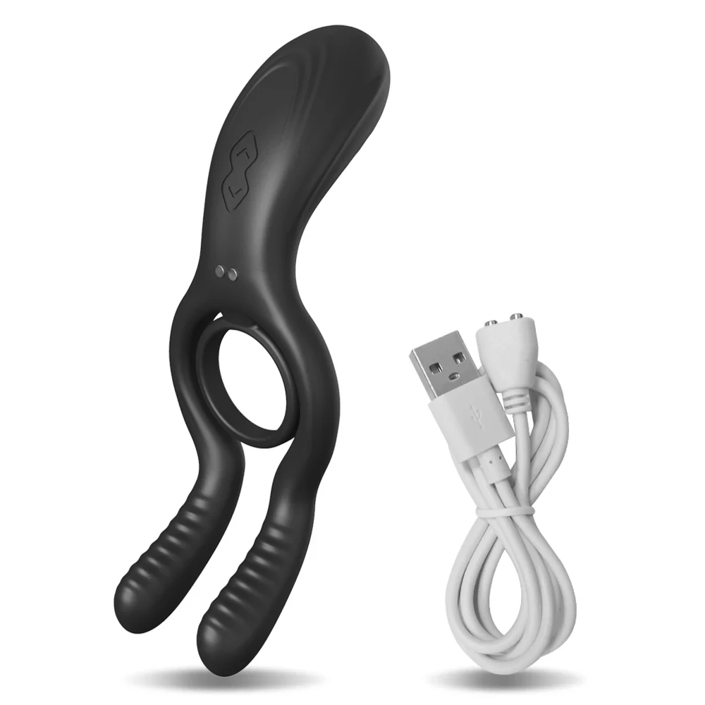 dual stimulation vibrating penis ring for ultimate satisfaction