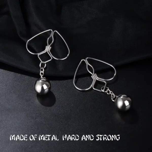 durable metal nipple clamps argent color