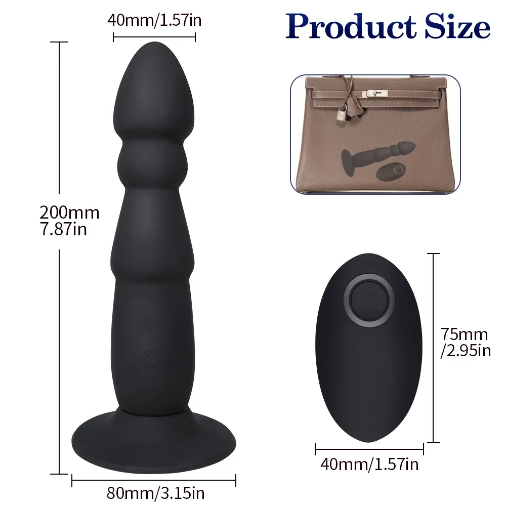 ergonomic waterproof design anal plug for men