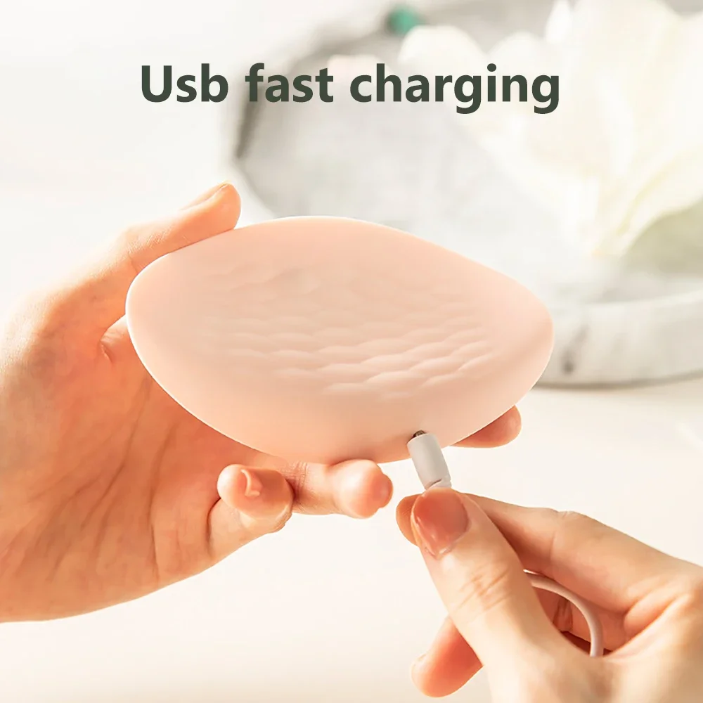 ergonomic wireless breast massager with suction