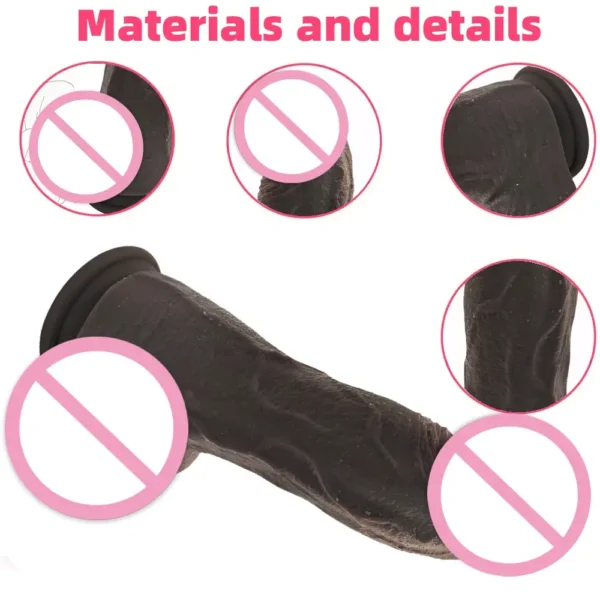 impermeable realistic dildo for women