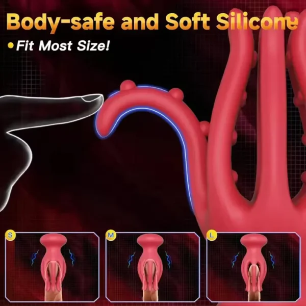 manual silicone glans stroker sex toy