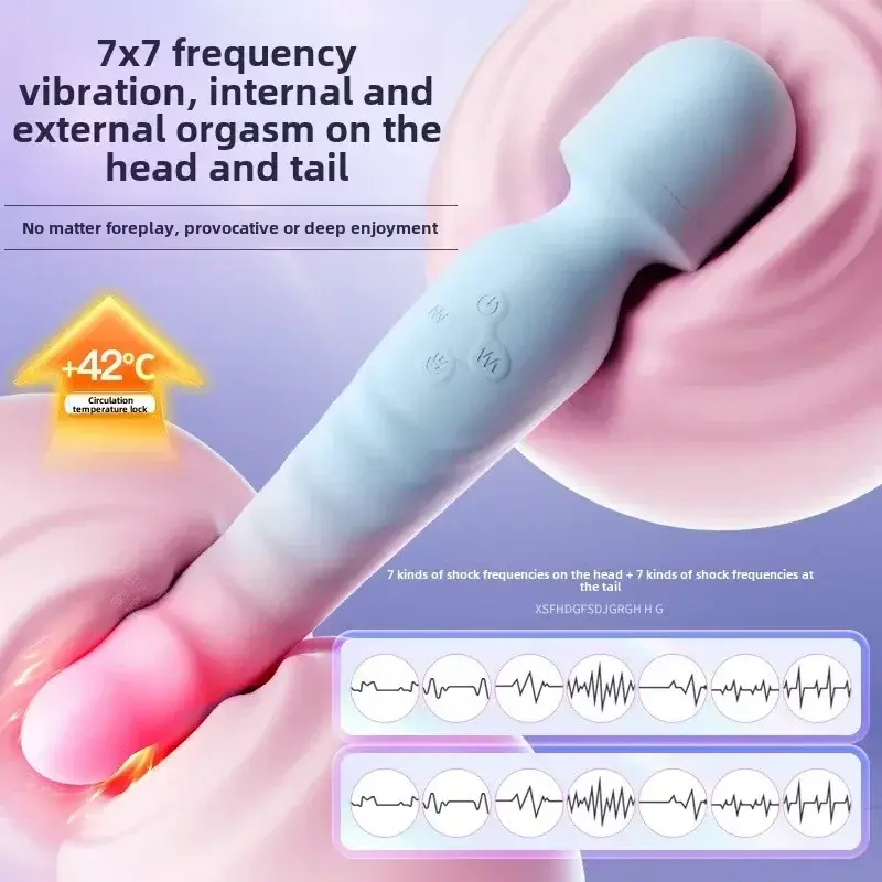 massaging double head vibrator for muscle relaxation