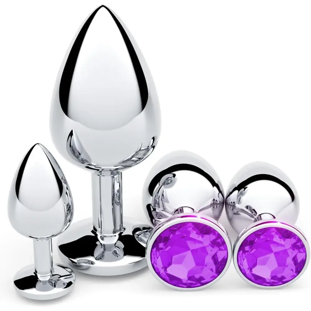 metal butt plugs set for anal sensitivity play