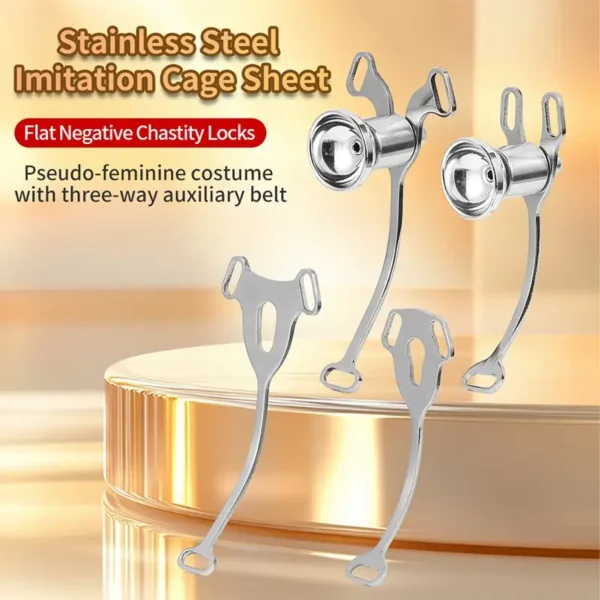 metal cock lock with waist straps