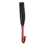purple pu leather bondage crop whip