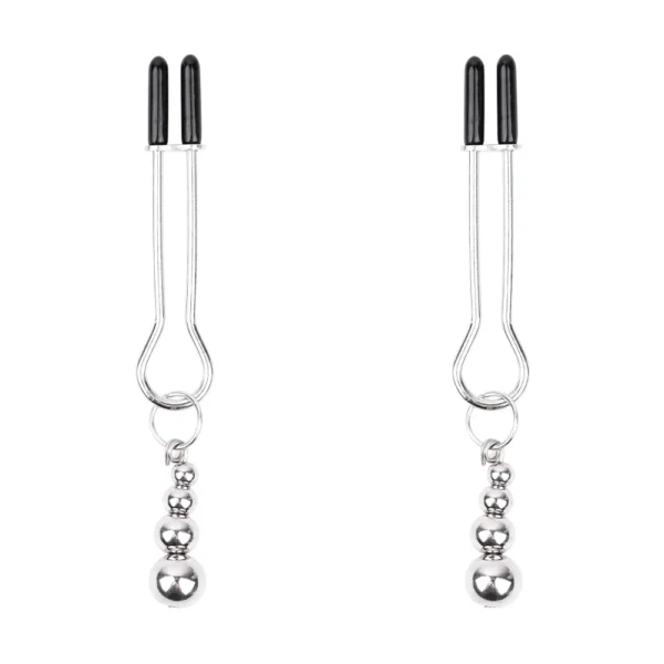 red silicone capped nipple clamps metal