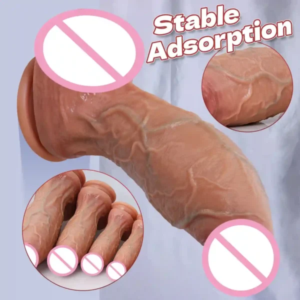 silicone dildo anal plug combination toy
