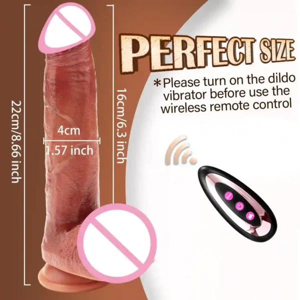 silicone dildo vibrating telescopic anal play