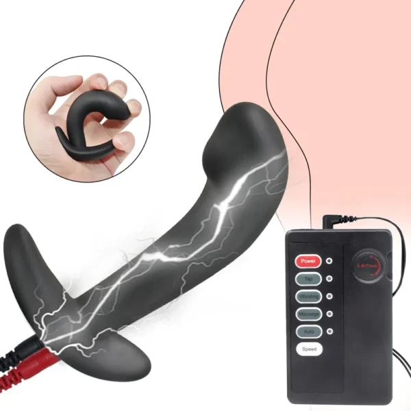 silicone electro sex prostate stimulator