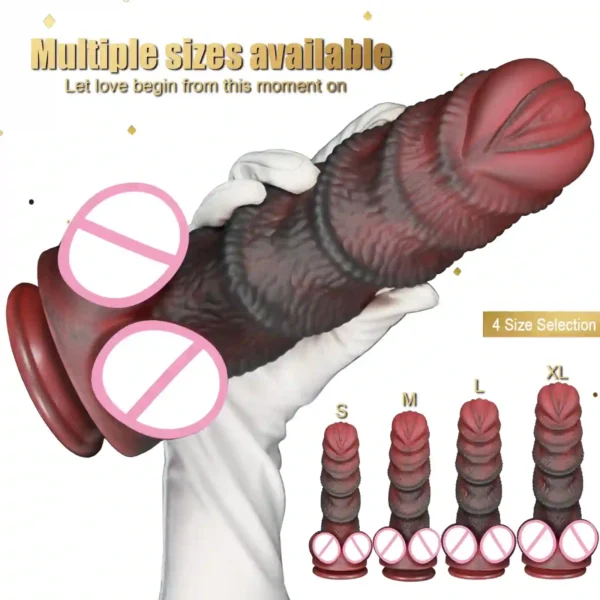 silicone monster dildo for anal pleasure