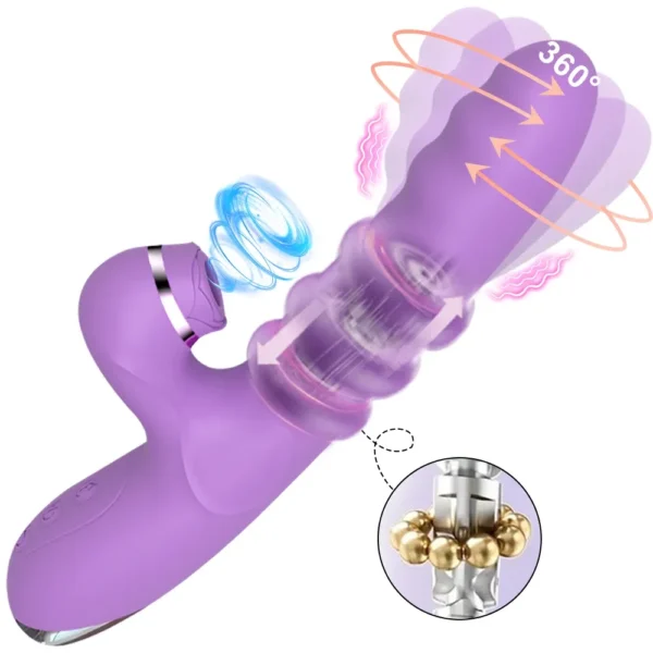 silicone vibrator telescopic body