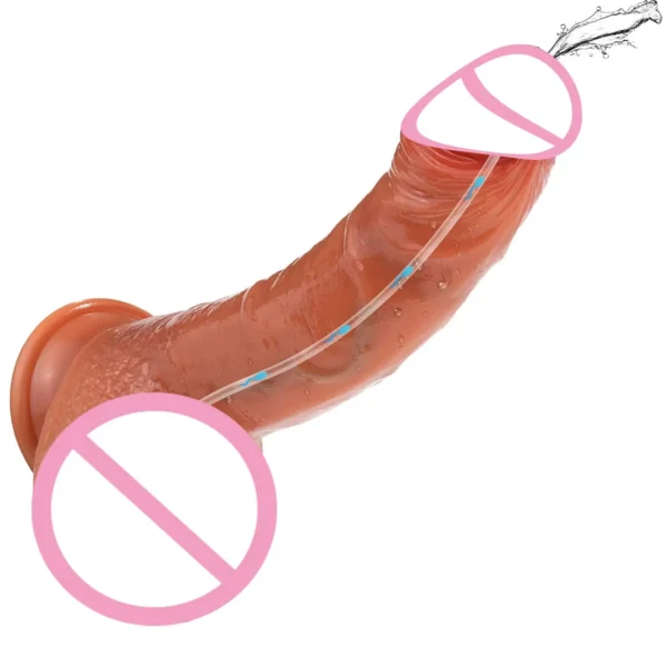 squirting suction dildo realistic bulbous head
