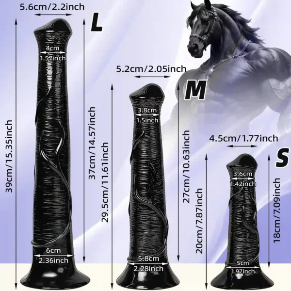 suction cup horse dildo for men