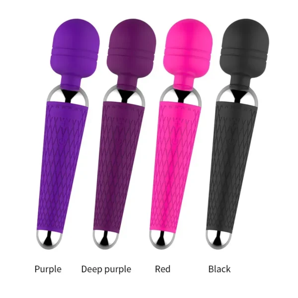 therapeutic silicone wand massager for stress relief at home