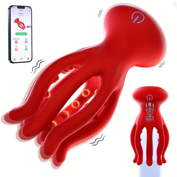 unique tentacle textured silicone vibrator
