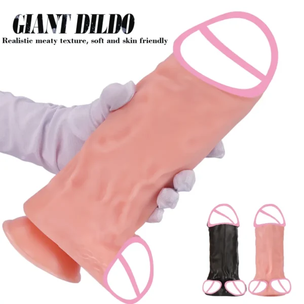 veined realistic dildo close up