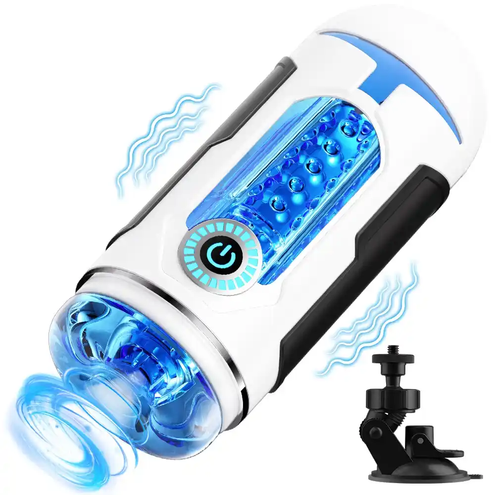 vibrating masturbator cup designed for easy cleaning and maintenance