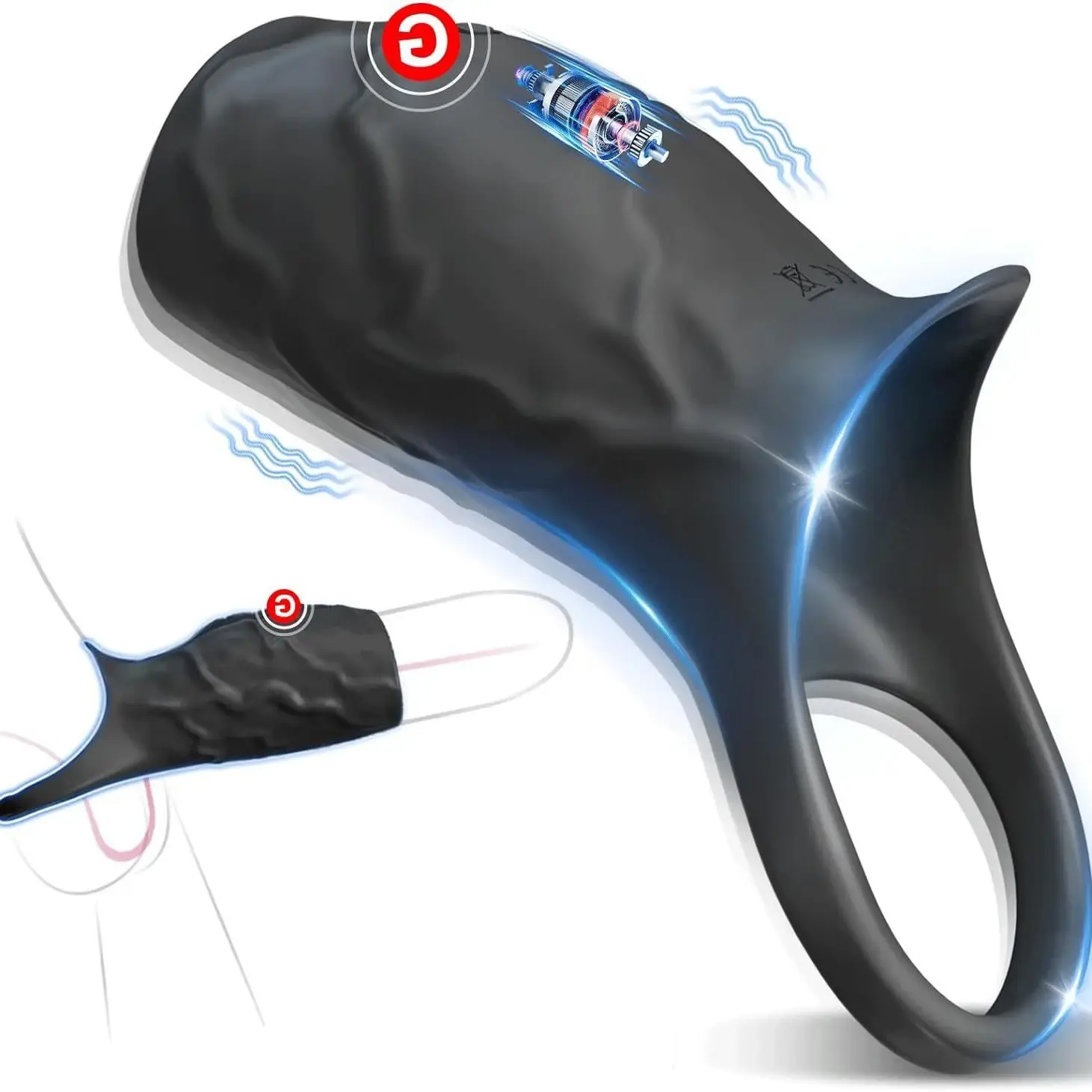 vibrating penis ring sleeve with classic mode