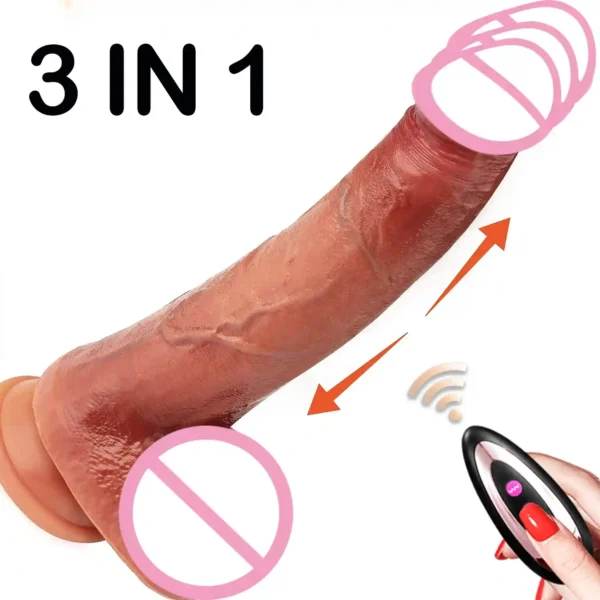 waterproof anal dildo with telescopic feature