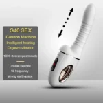 white rechargeable g spot massager