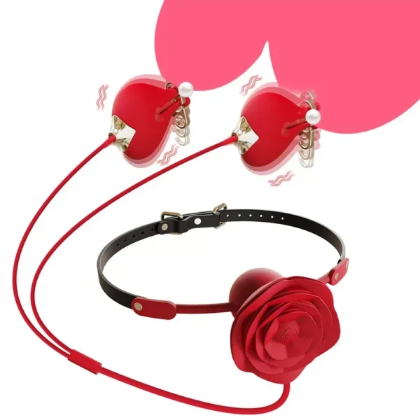 2 in 1 nipple clamp vibrator