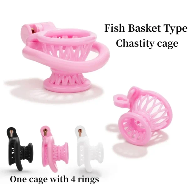 abs penis cage with urethral lock